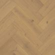 Heartwood Oak Herringbone Creme Brushed and Matt Lacquered